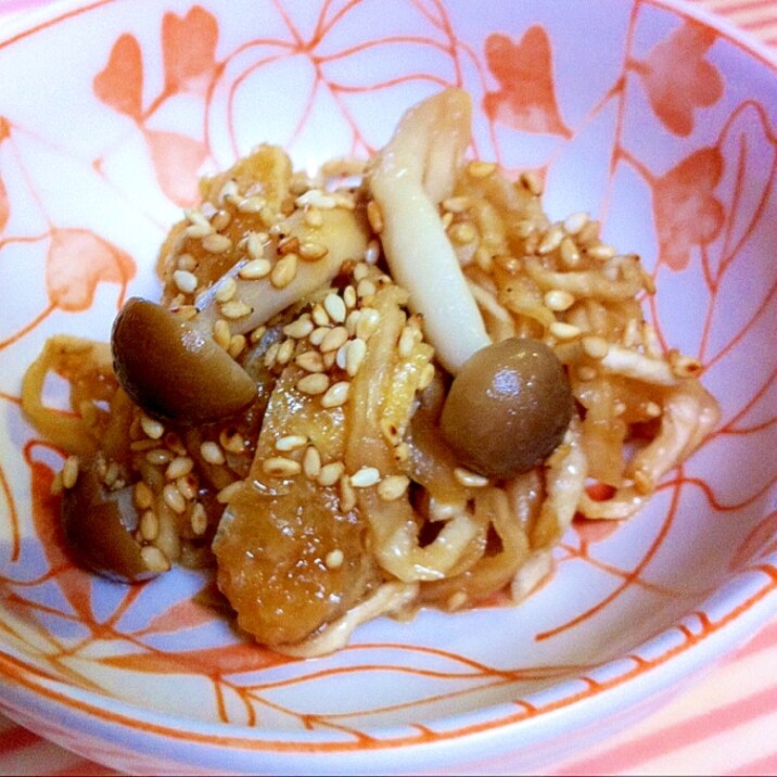 切り干し大根としめじのおかず